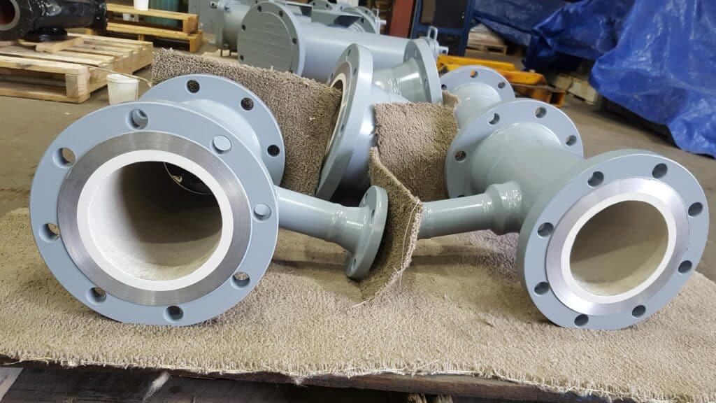 coated pipe sections